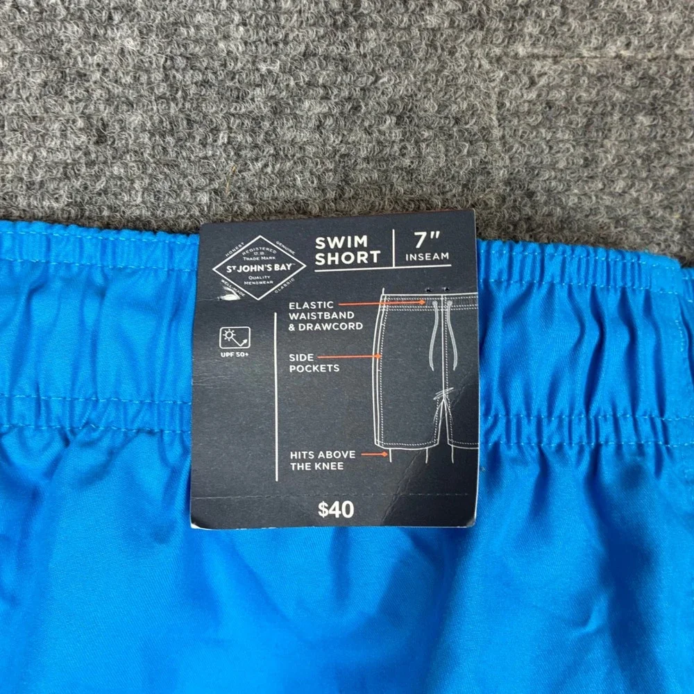 St. Johns Bay Mens Size XL W38 Blue Songbird 7